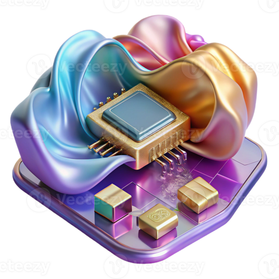 beautiful classic Electronic Components Integrated Circuits Microelectronics Isolated for Tech Engineering png