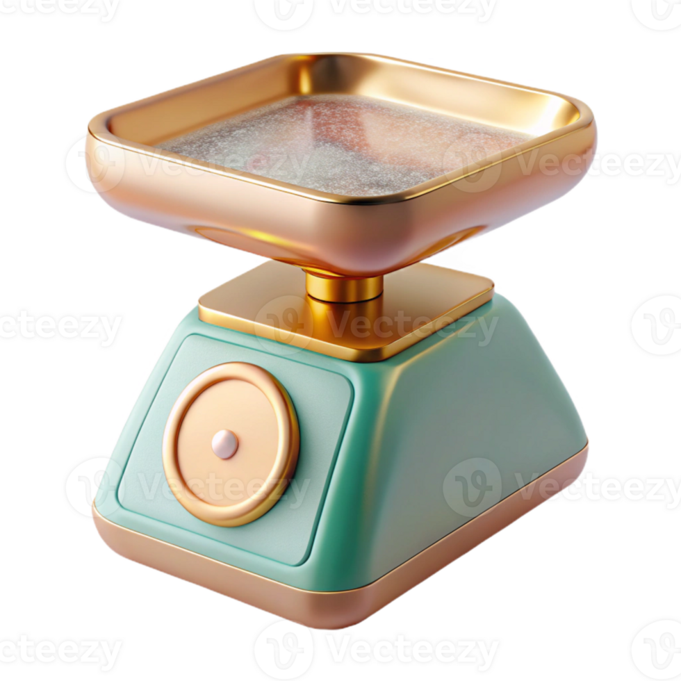 elegant artistic Electronic Scale Kitchen Gadget Weight Cutout for Culinary Projects high resolution png