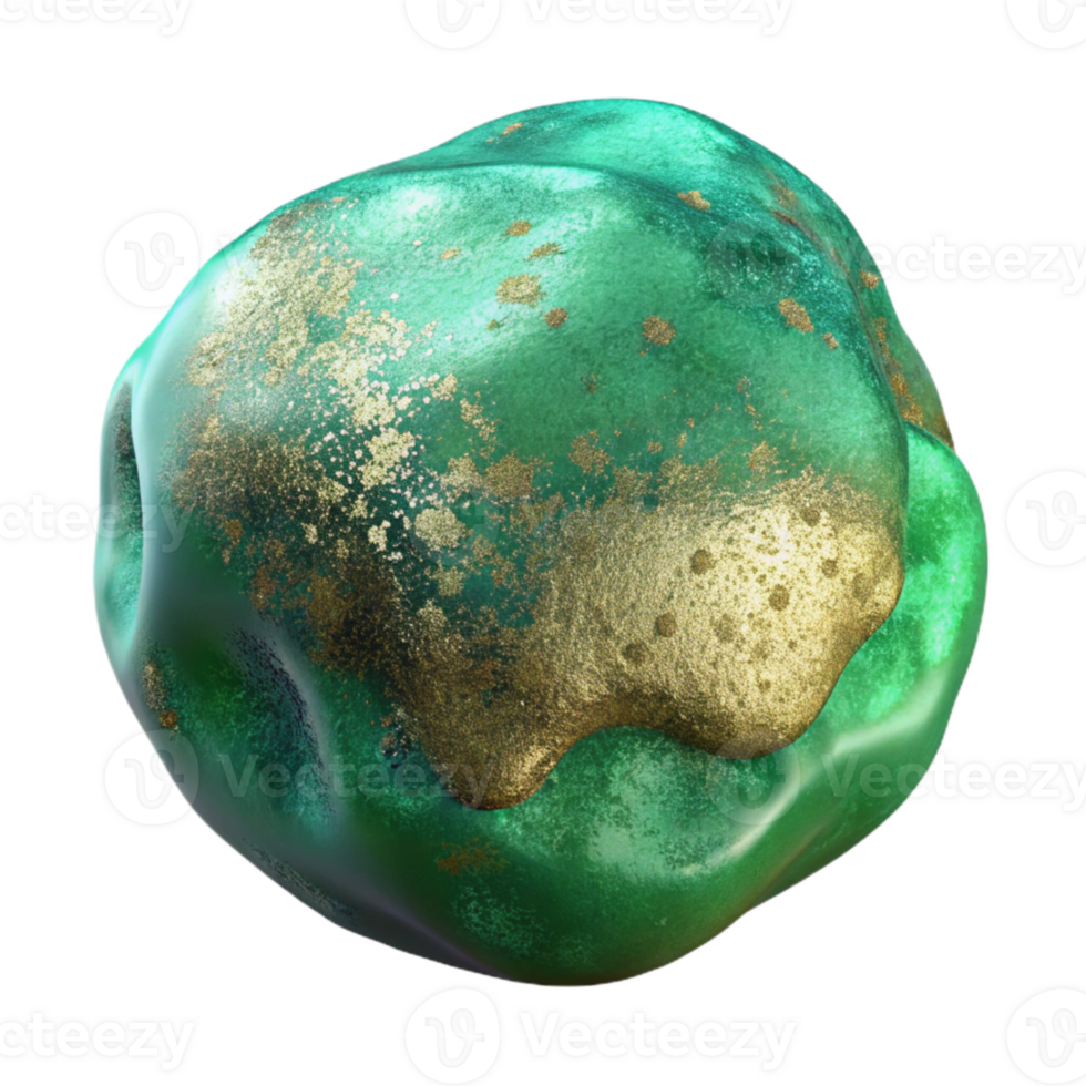 beautiful vintage Emerald Watercolor Blob Cutout for Nature Inspired Graphics exclusive png