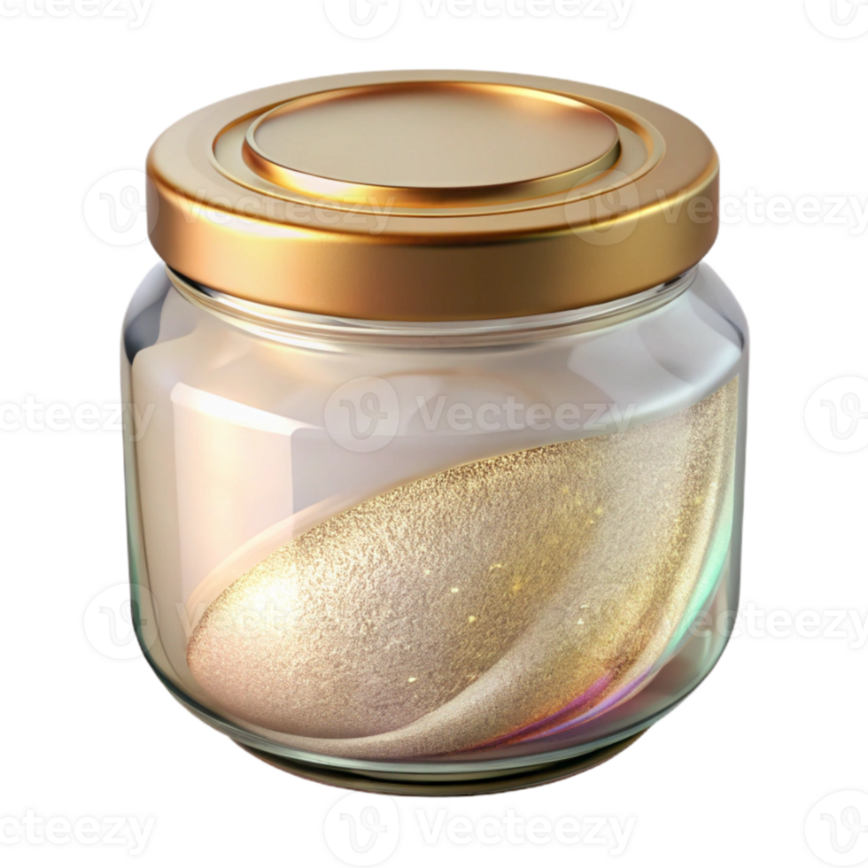 extraordinary creative Empty Glass Jar with Lid Transparent for Food Preservation png