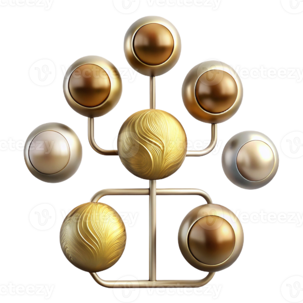serene traditional Evolutionary Tree Diagram Biology Isolated for Educational Resources authentic png