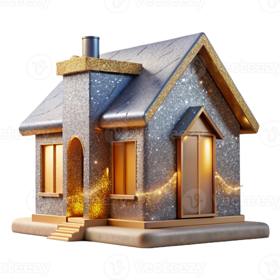 impressive modern Exterior Rendering House Suburban Home Isolated authentic png