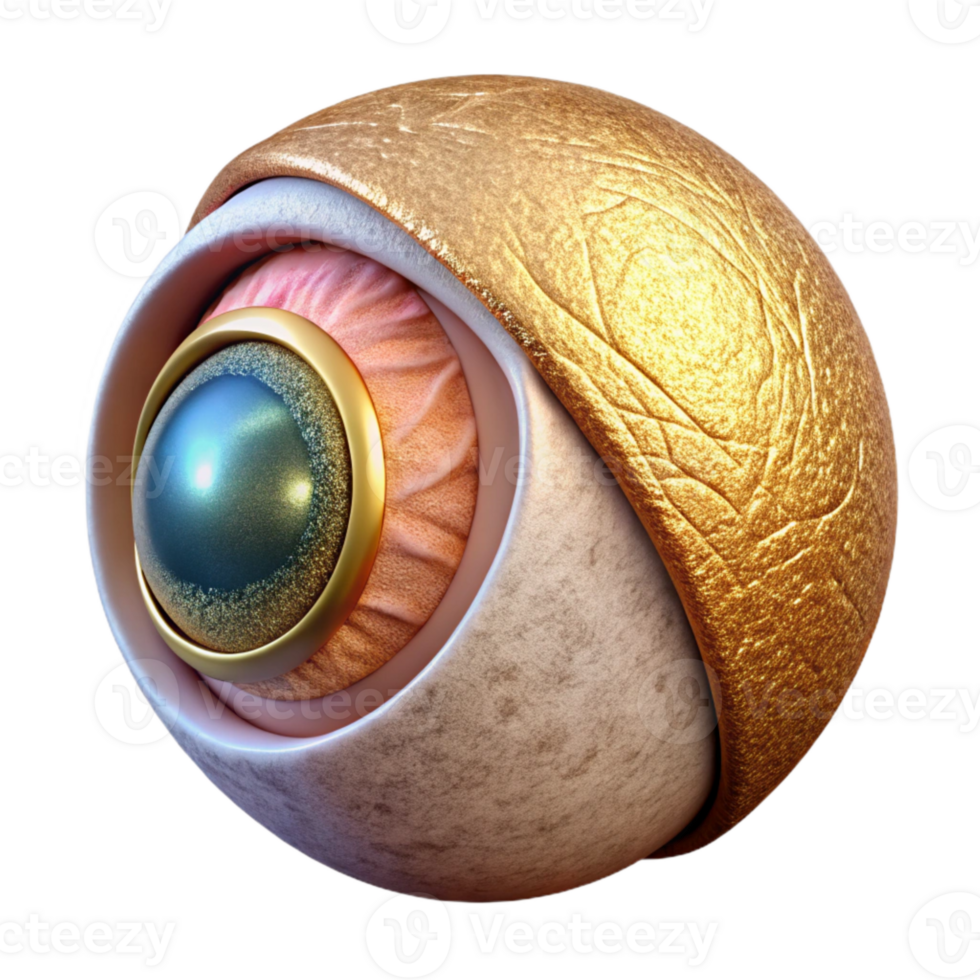 magnificent classic Eye Anatomy Vision Science Isolated Medical Research detailed png