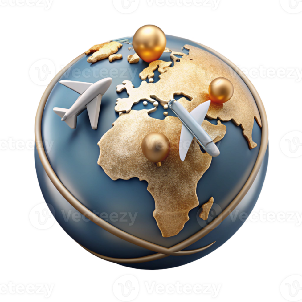 stunning modern Flight Path on World Map Isolated for Logistics Planning original png