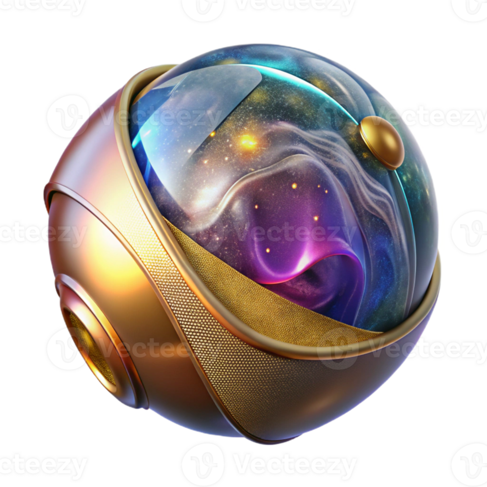 magnificent classic Floating Vr Sphere Transparent for Sci Fi Visuals detailed png