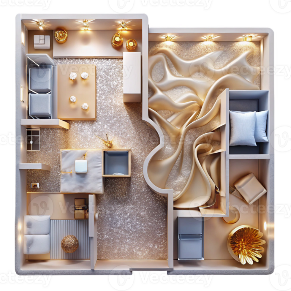 wonderful modern Floor Plan Apartment Layout Isolated high quality png