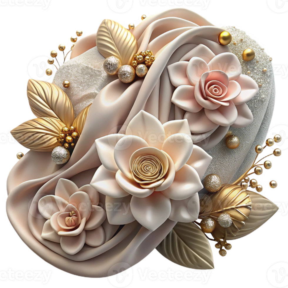 vibrant vintage Floral Pattern Wedding Background Transparent high resolution png