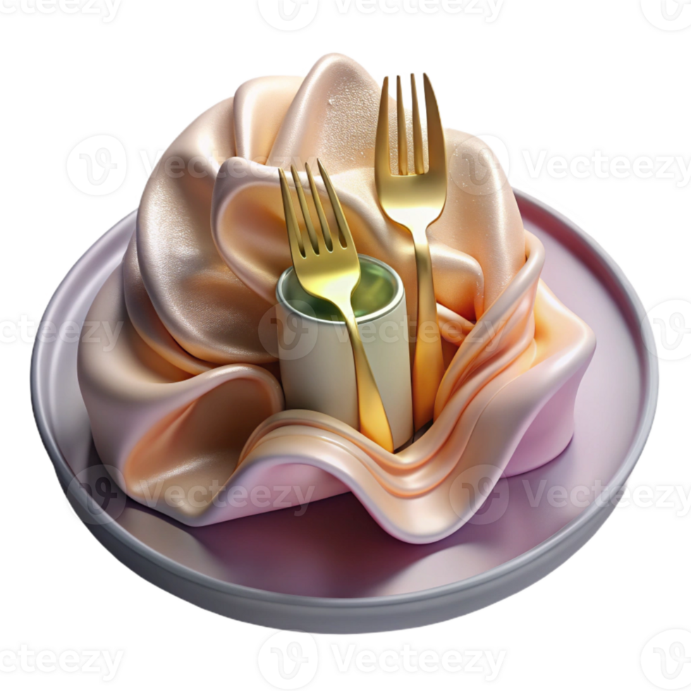 serene abstract Fork Cutlery Table Setting Transparent for Restaurant Supplies high quality png