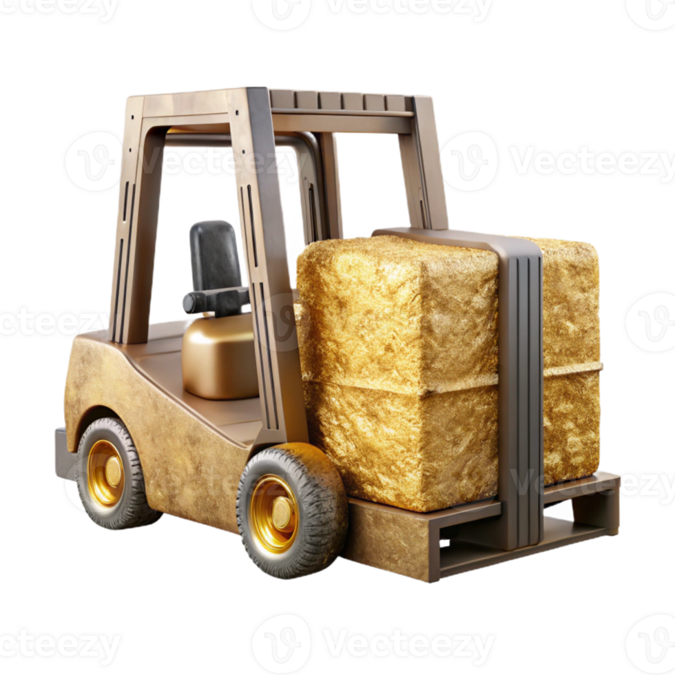 serene classic Forklift Silhouette Warehouse Isolated for Industrial Design authentic png