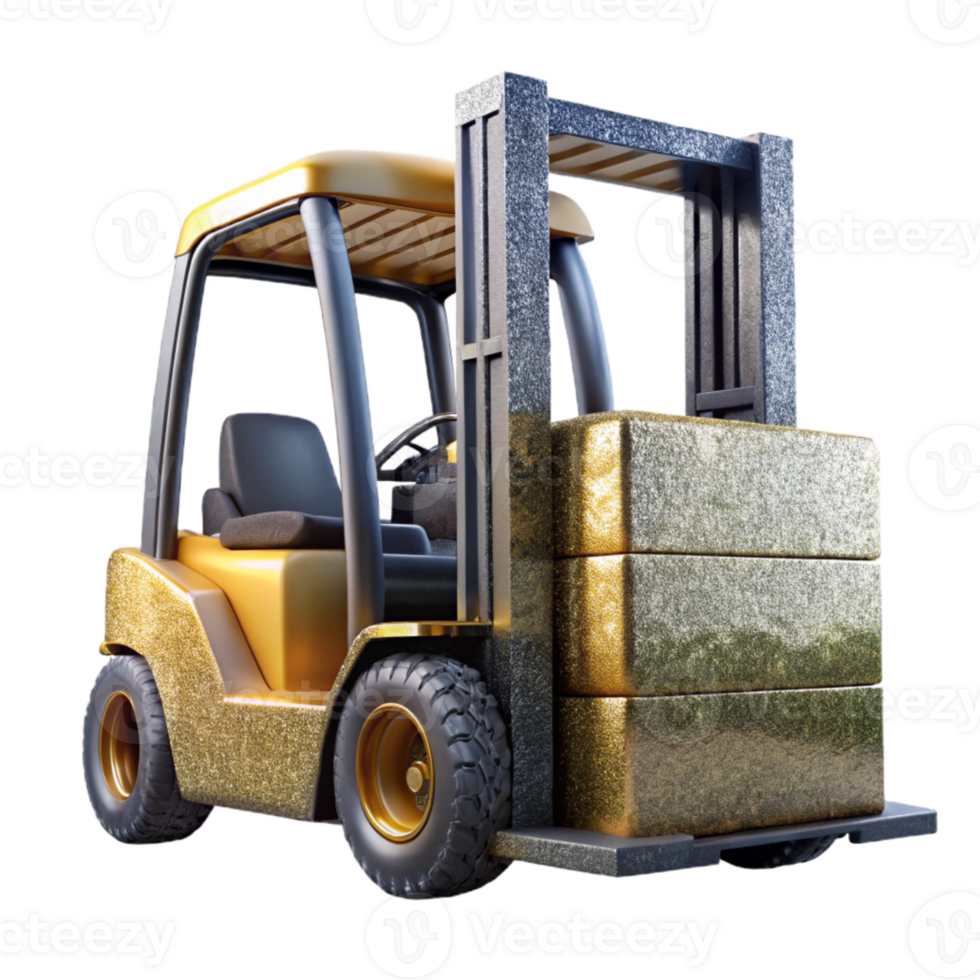 serene minimalist Forklift Silhouette Warehouse Isolated for Industrial Design high resolution png