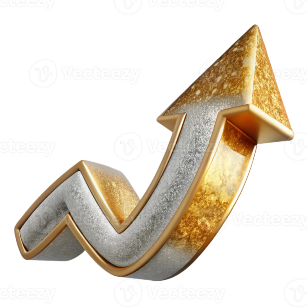 elegant creative Growth Arrow Upward Trend Transparent for Business Success detailed png