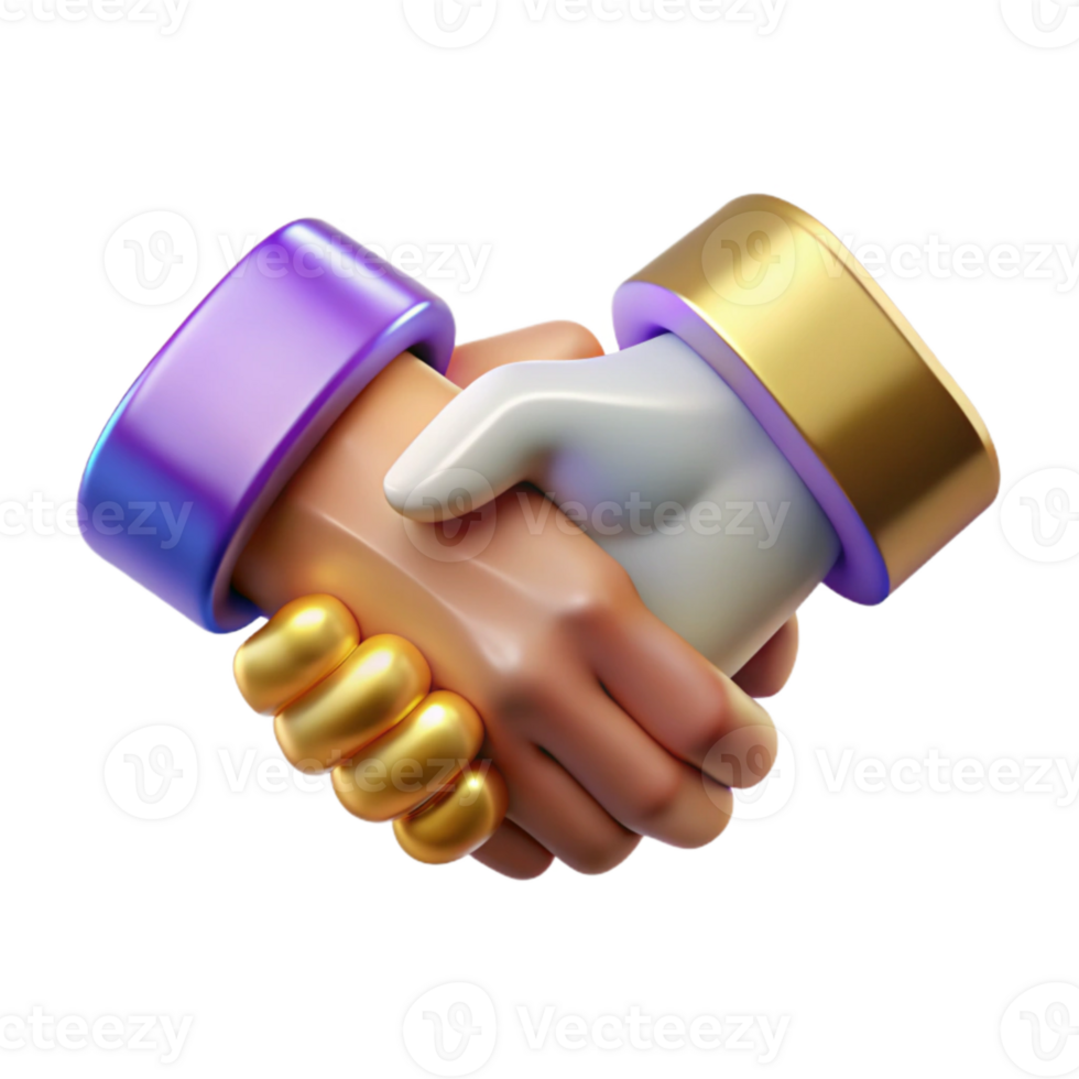 serene minimalist Handshake Partnership Agreement Cutout for Business Collaboration png