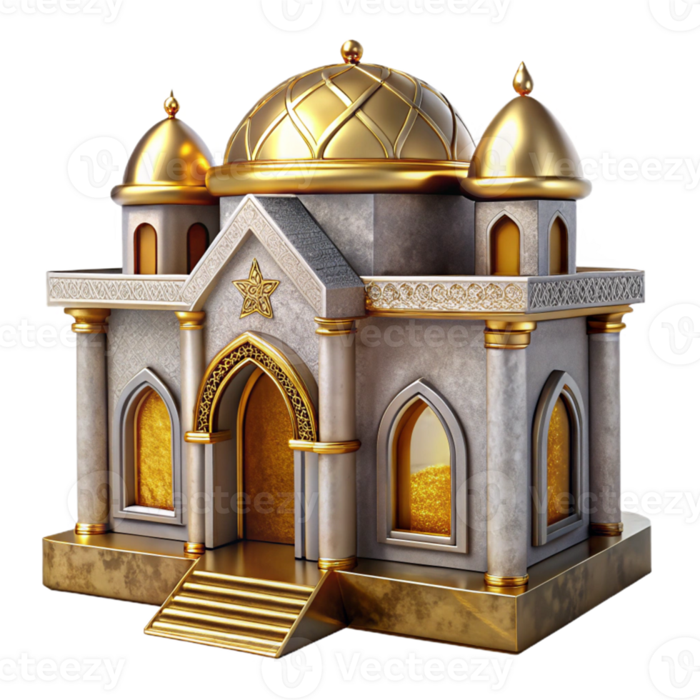 elegant creative Hanukkah Synagogue Building Isolated for Jewish Architecture professional png