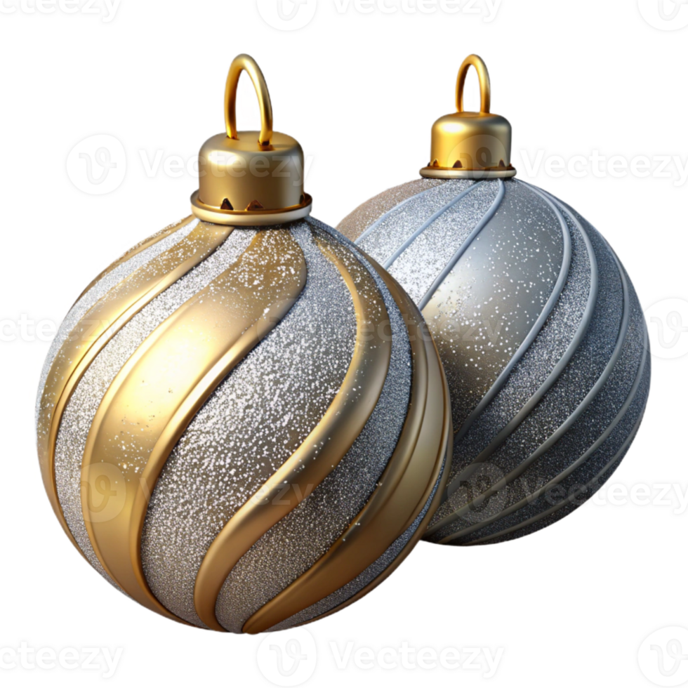 magnificent artistic Holiday Ornaments Christmas Tree Decor Isolated high quality png
