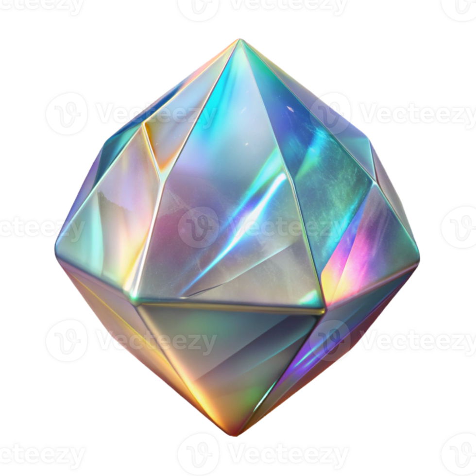 serene modern Holographic Gemstone Texture Transparent for Jewelry Design detailed png