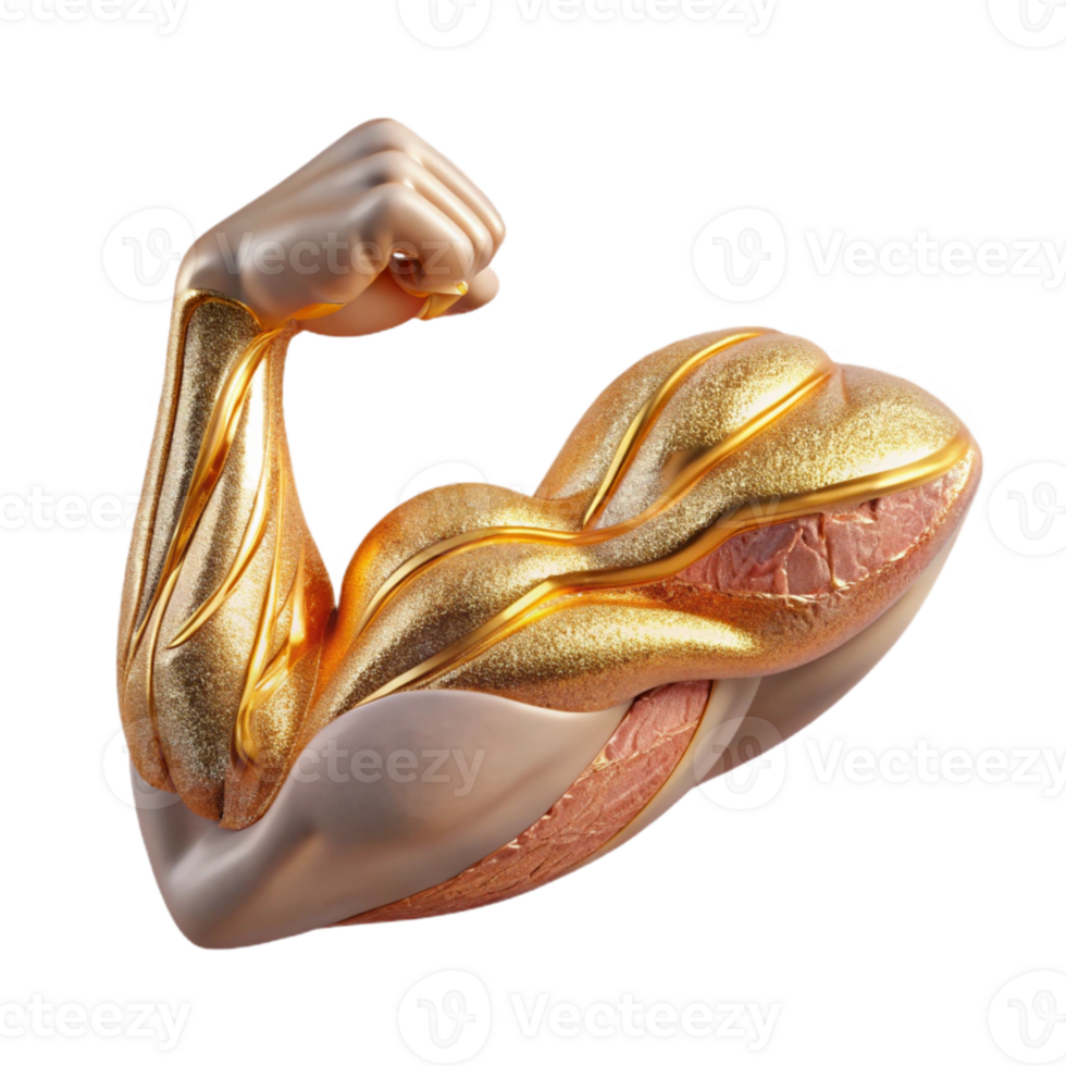 beautiful minimalist Human Arm Muscles Transparent Anatomy Chart detailed png