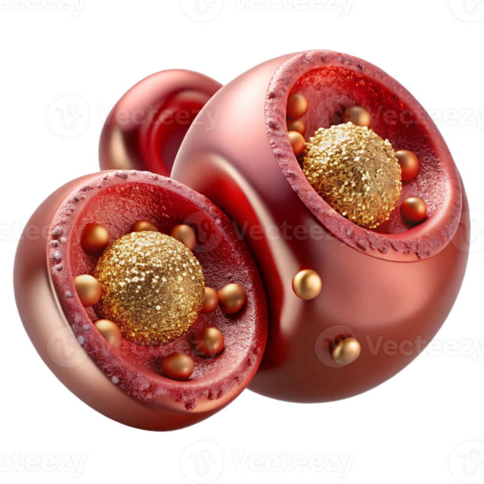beautiful modern Human Blood Cells Cutout Hematology Illustration original png