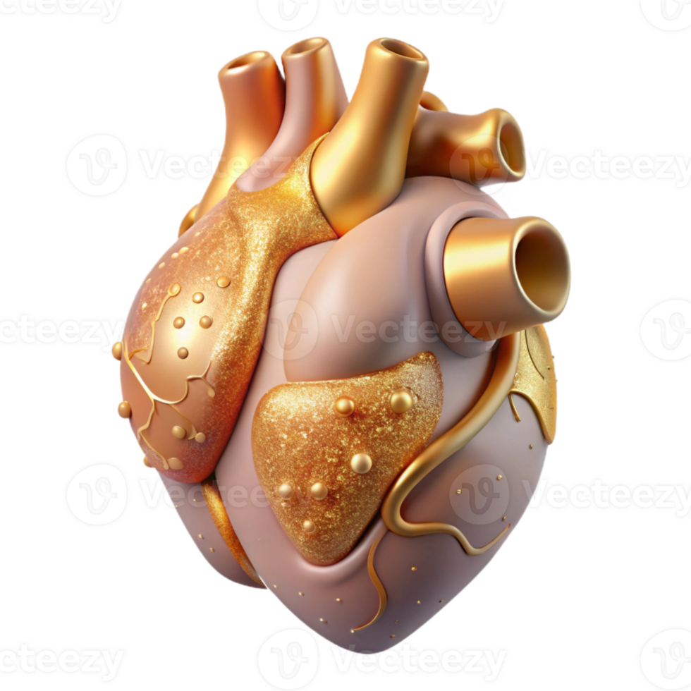 magnificent abstract Human Heart Anatomy Cutout Cardiology Illustration png