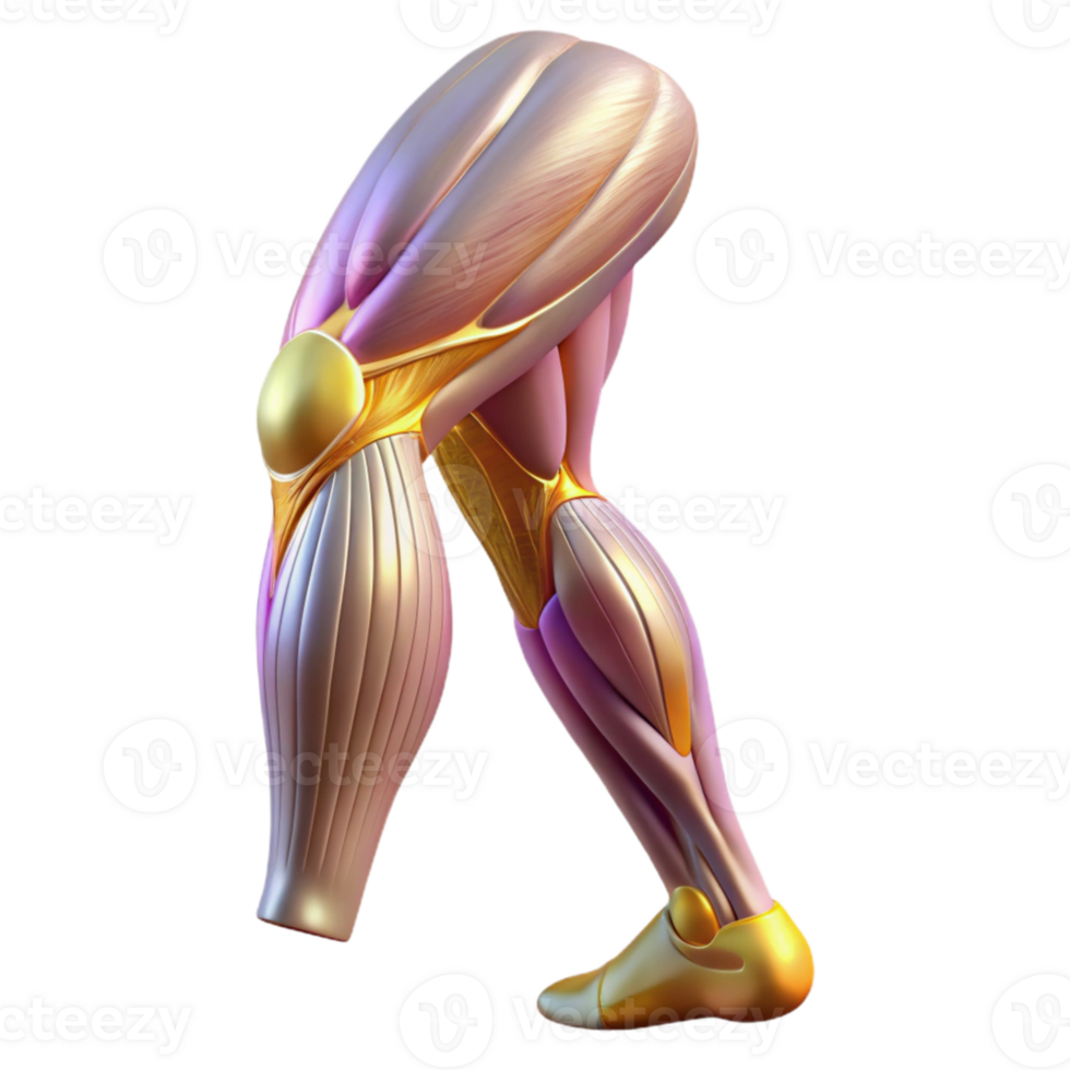beautiful creative Human Leg Muscles Isolated Fitness Guide high quality png