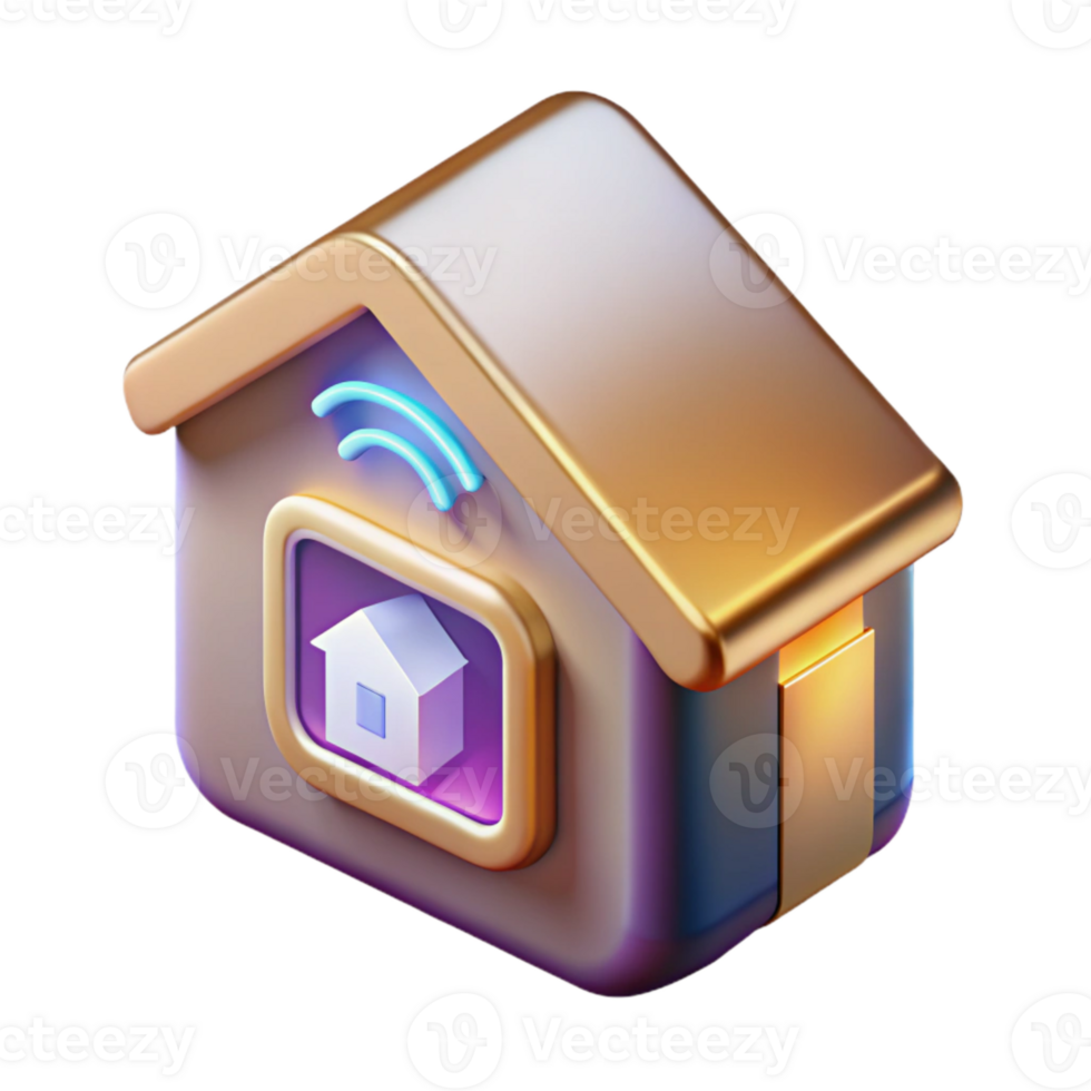 wonderful minimalist Isometric Smart Home Icons Transparent for 3d Graphics png