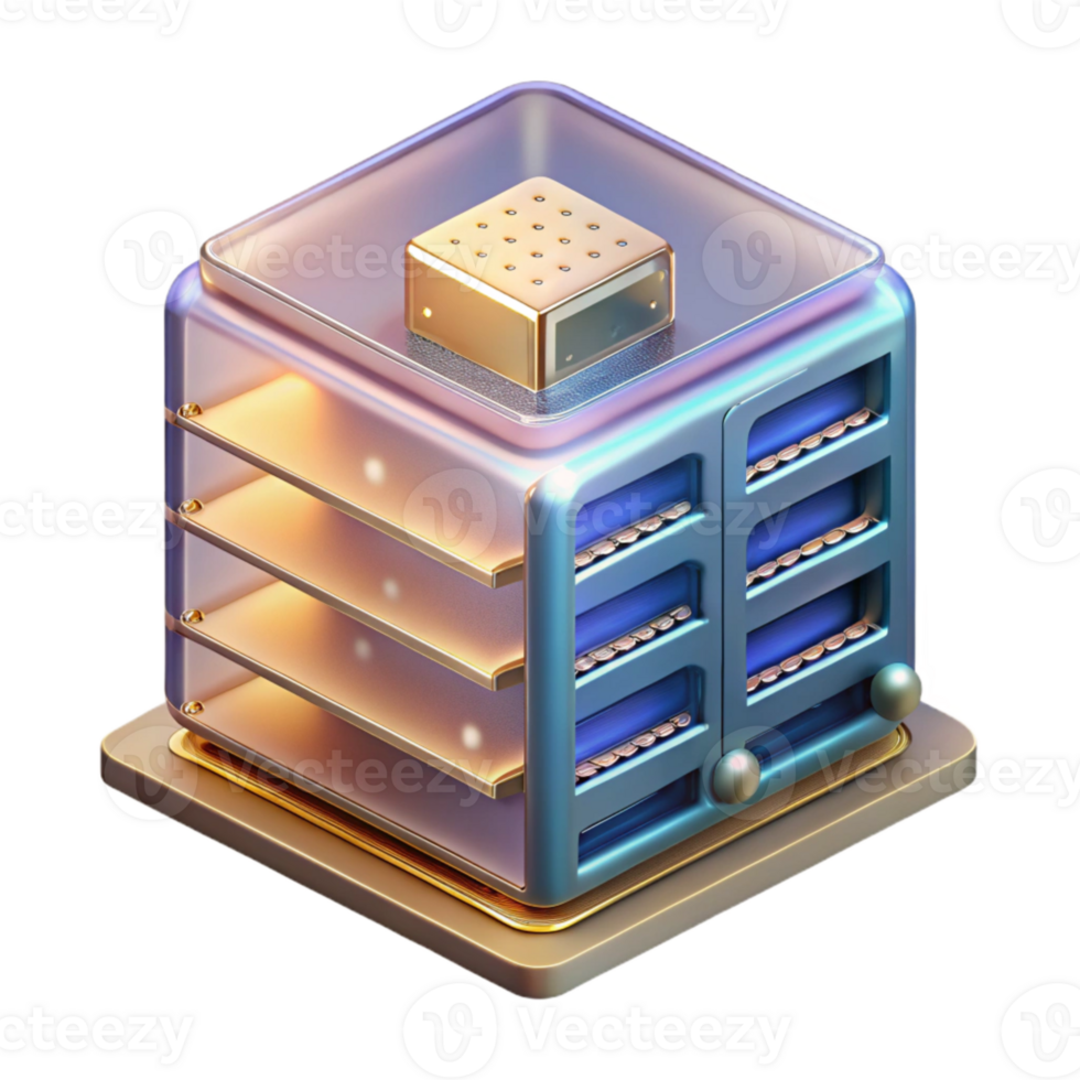 stunning artistic Isometric Server Rack Data Center Isolated for It original png