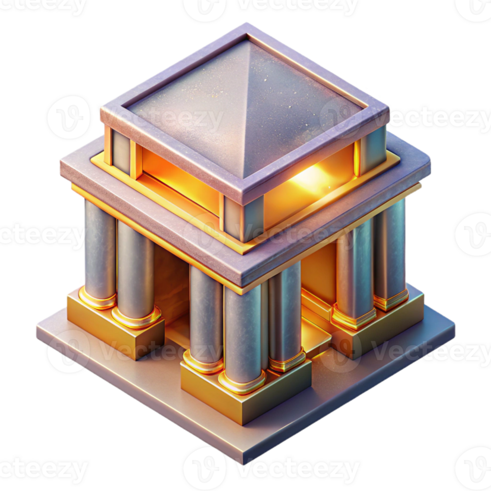 magnificent abstract Isometric Vr Building Isolated for Architectural Visualization detailed png