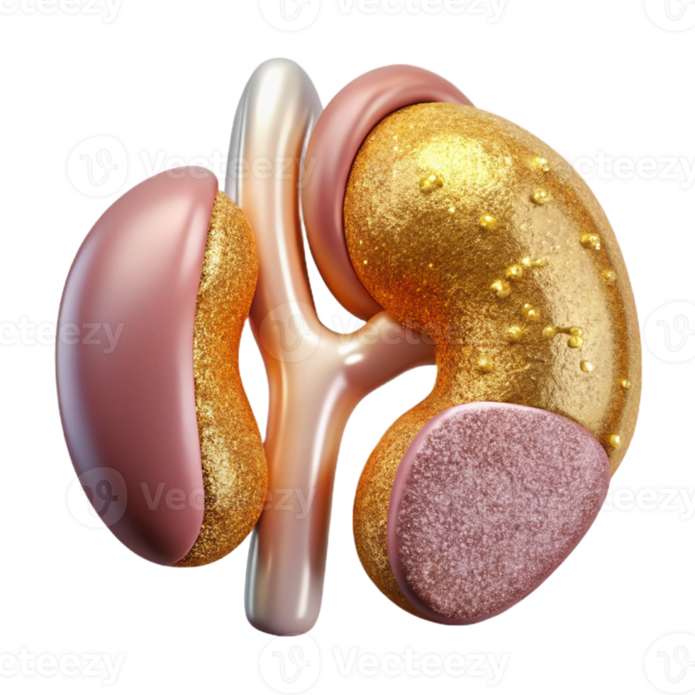 extraordinary modern Kidney Anatomy Urinary System Science Cutout Medical Illustration professional png