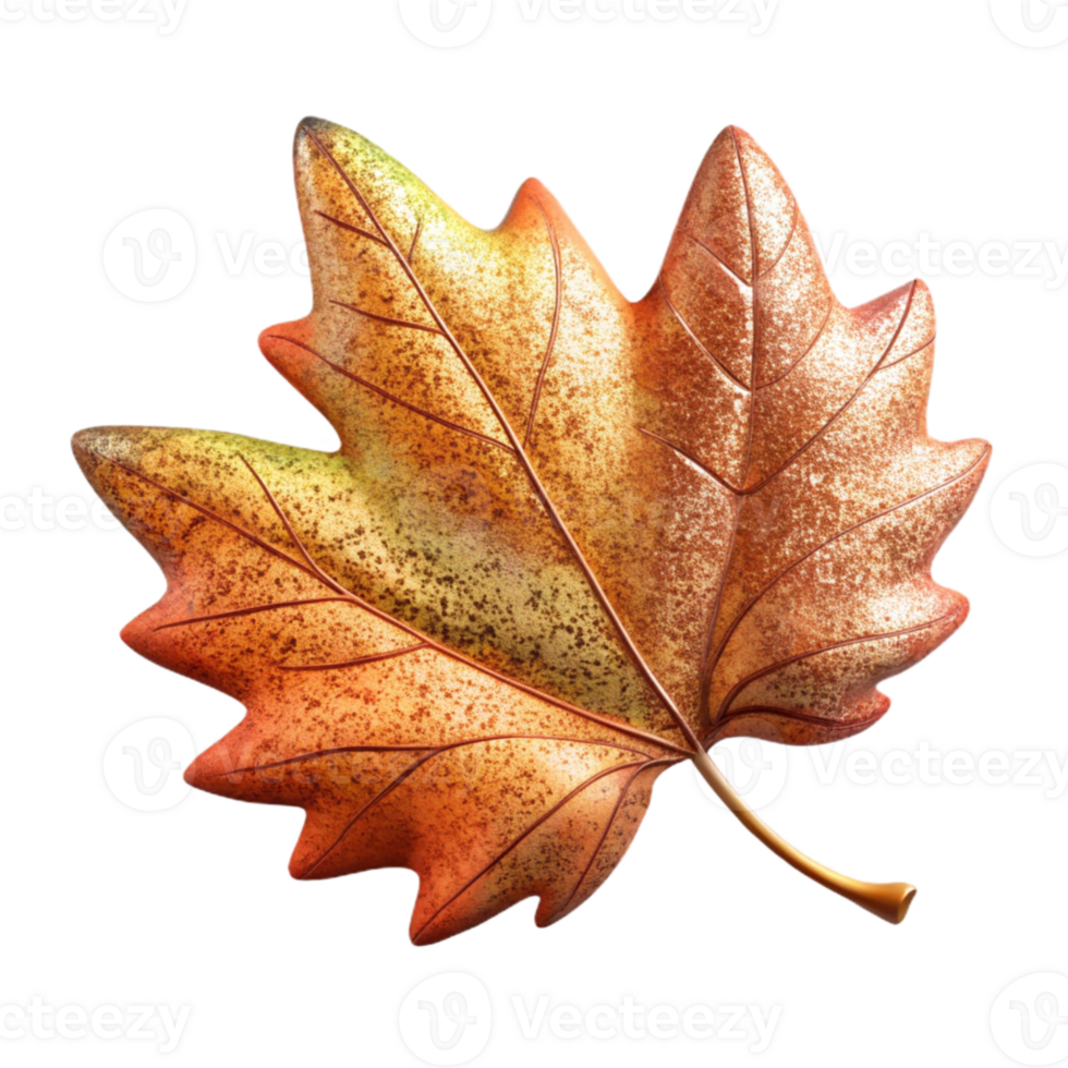 impressive abstract Leaf Autumn Colors Isolated for Fall Graphics detailed png