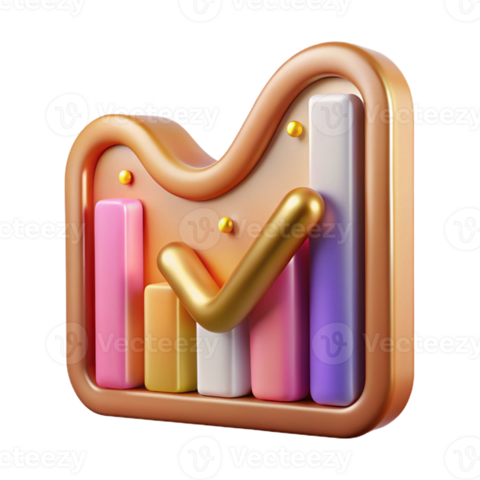 magnificent creative Line Graph Steady Progress Data Cutout for Performance Tracking professional png