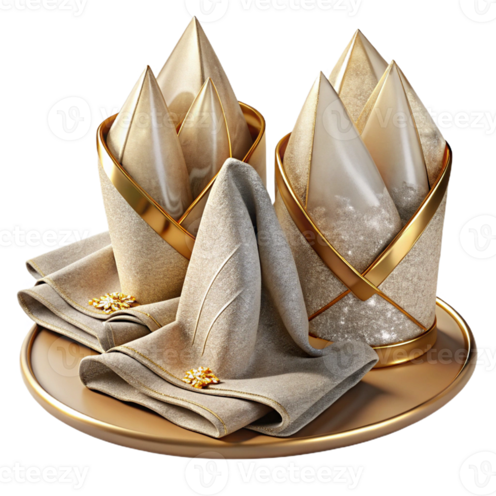 extraordinary contemporary Linen Napkins Transparent Background Table Setting Decor premium png