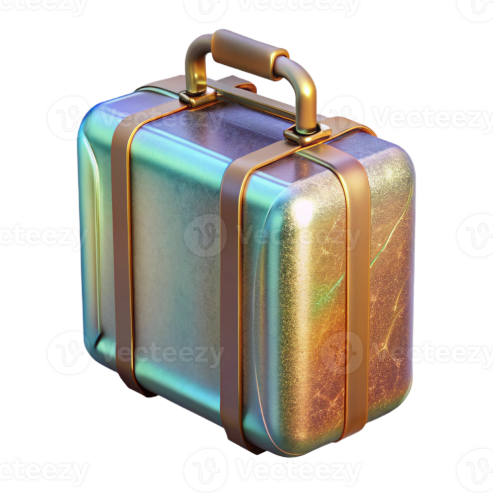 extraordinary vintage Luggage Suitcase Travel Bag Cutout for Vacation Graphics premium png