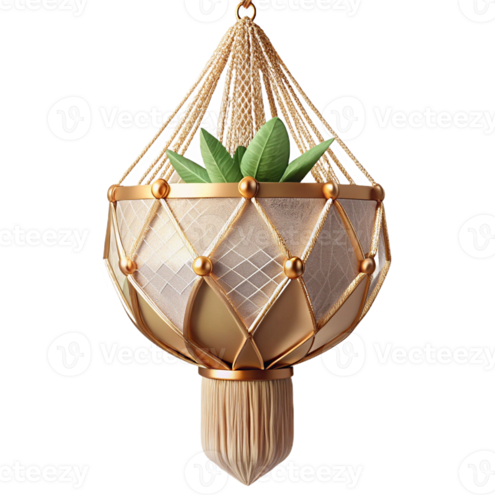 extraordinary rustic Macrame Plant Hanger Transparent Background Home Decor high resolution png