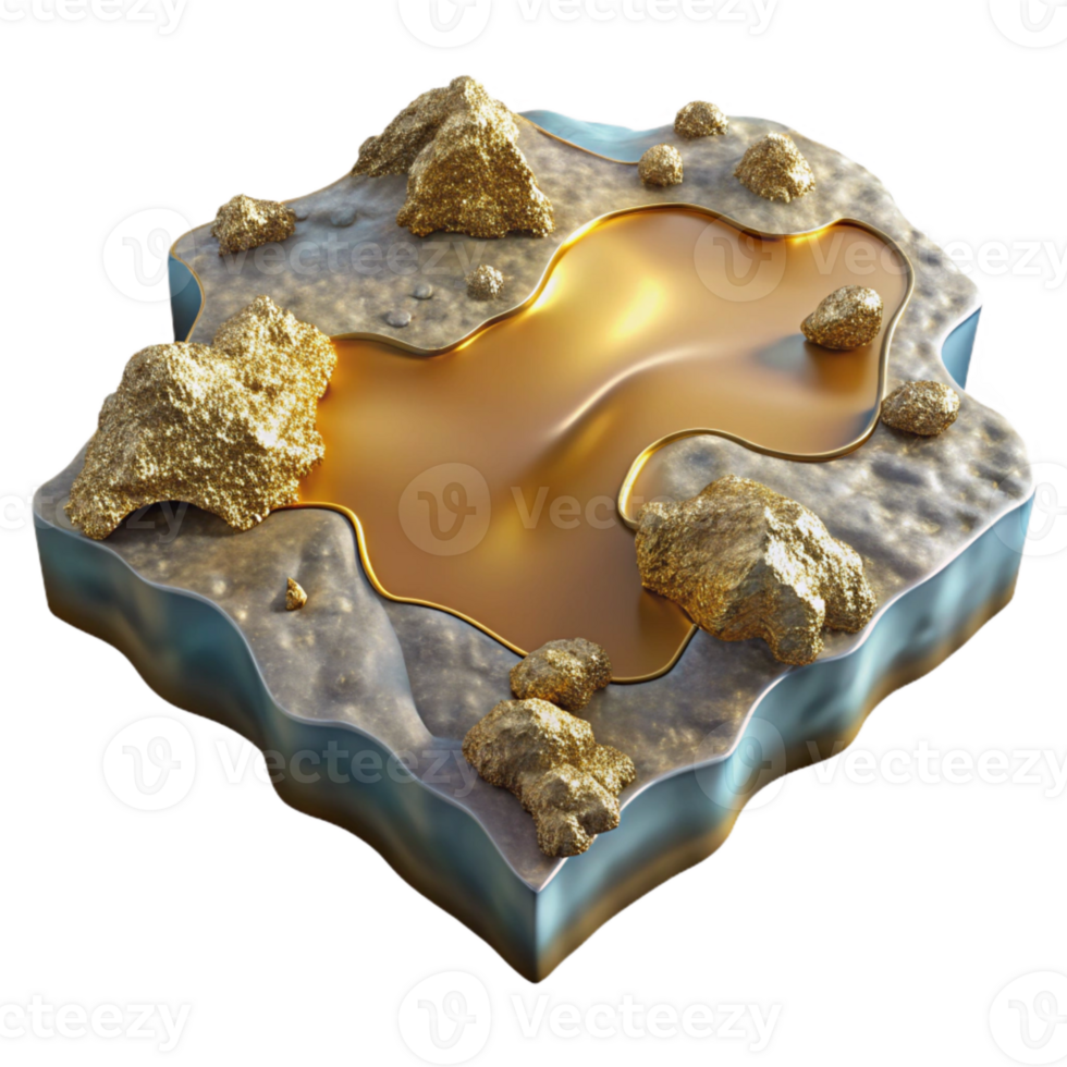 magnificent modern Map with Terrain Shading and Relief Cutout for Geographic Analysis original png