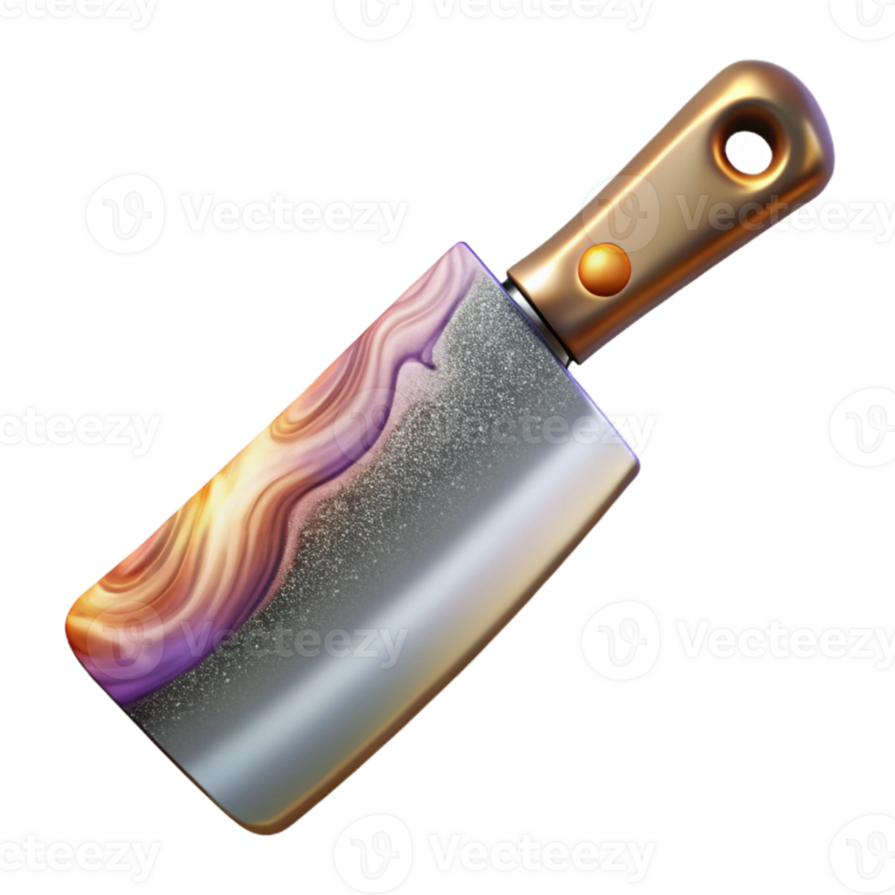 wonderful traditional Meat Cleaver Butcher Knife Heavy Duty Transparent Meat Preparation png