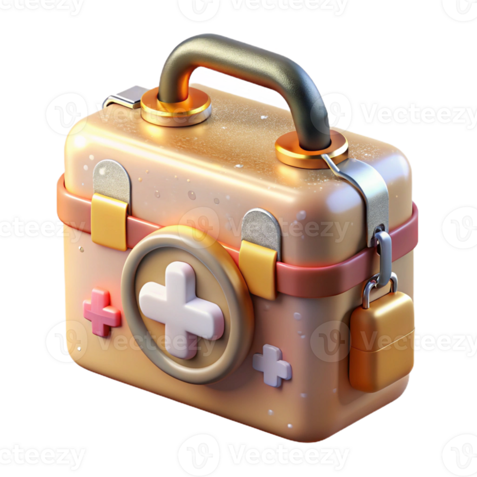 extraordinary abstract Medical Kit First Aid Supplies Transparent Background premium png