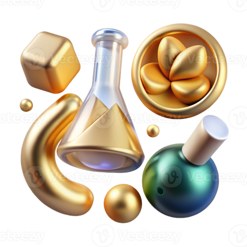 beautiful rustic Medical Research Icon Set Isolated for Scientific Studies png