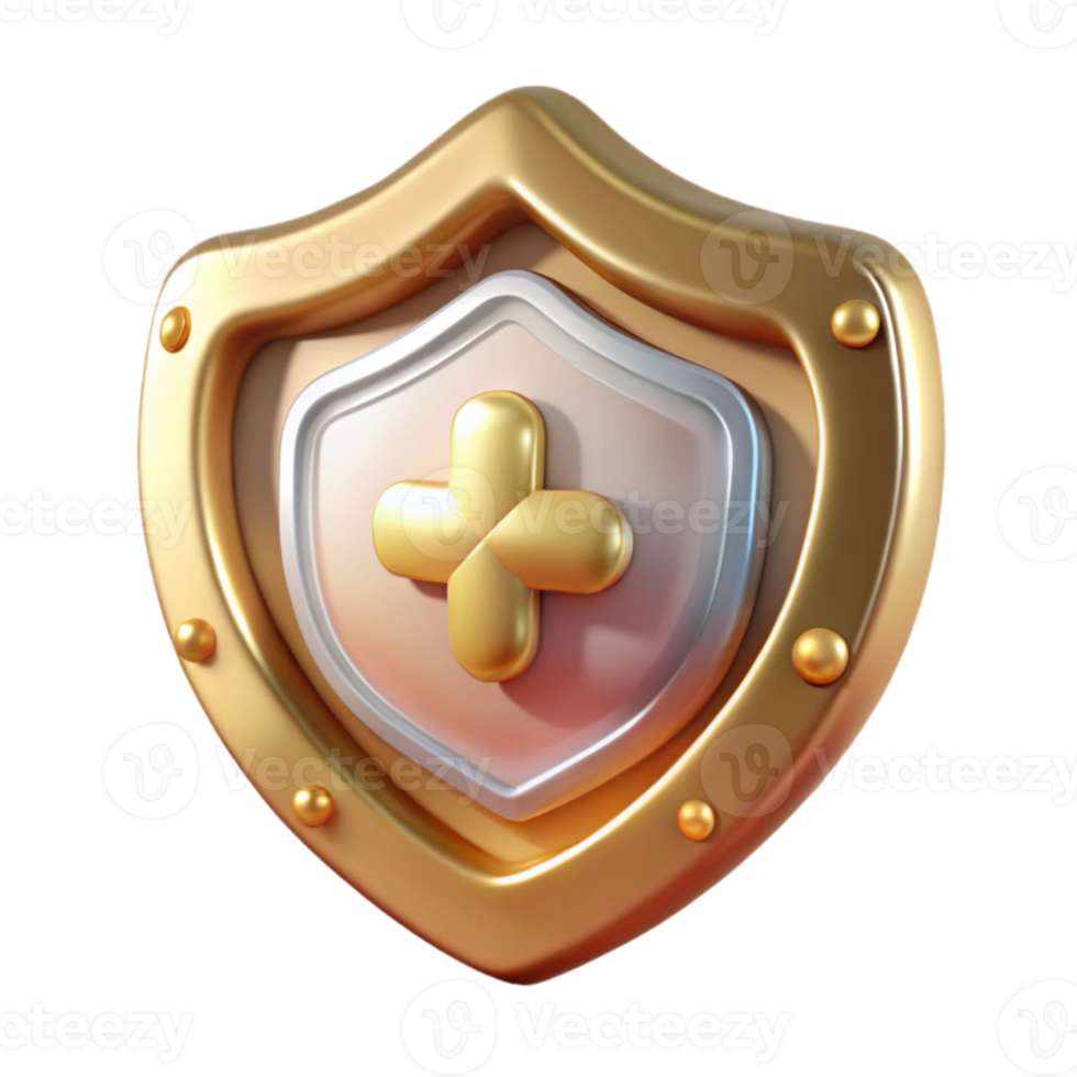 elegant minimalist Medical Shield Protection Icon Isolated for Health Security high resolution png