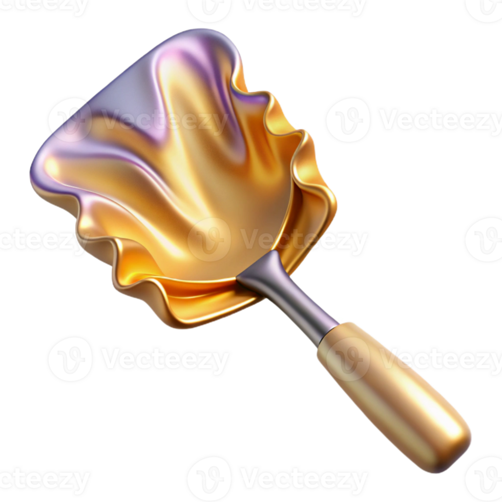 wonderful artistic gold Spatula Cooking Utensil Cutout Kitchenware Design high resolution png