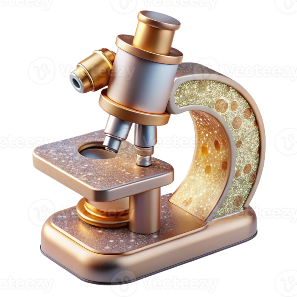 serene vintage Microscope Laboratory Equipment Cutout for Scientific Research original png