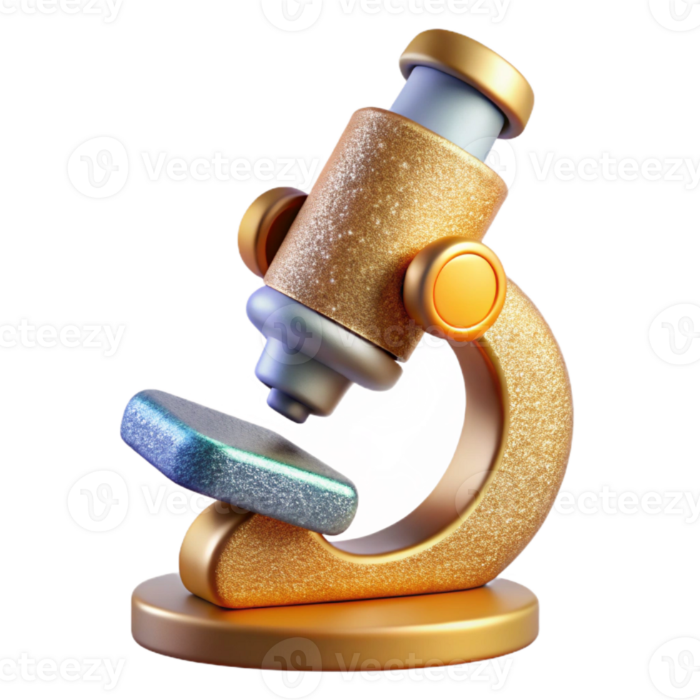 dramatic traditional Microscope Laboratory Icon Isolated for Science Research professional png