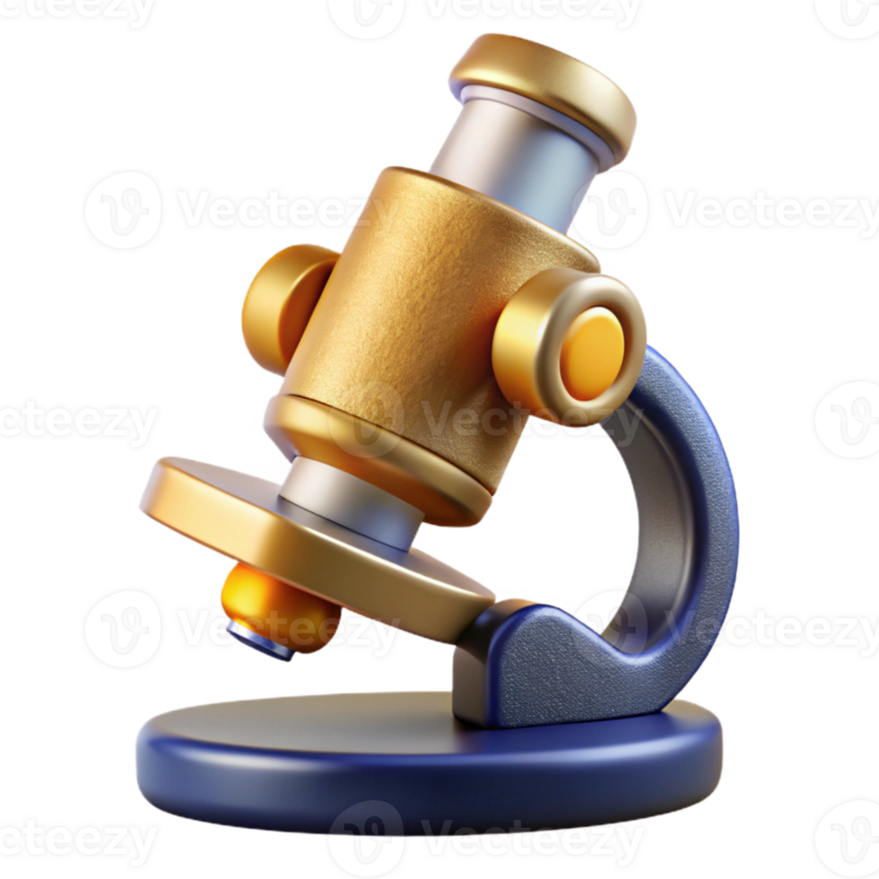 dramatic classic Microscope Laboratory Icon Isolated for Science Research authentic png