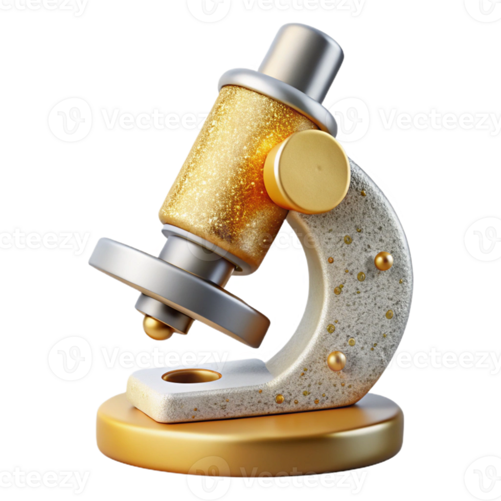 stunning traditional Microscope Lab Research Icon Cutout for Scientific Publications detailed png