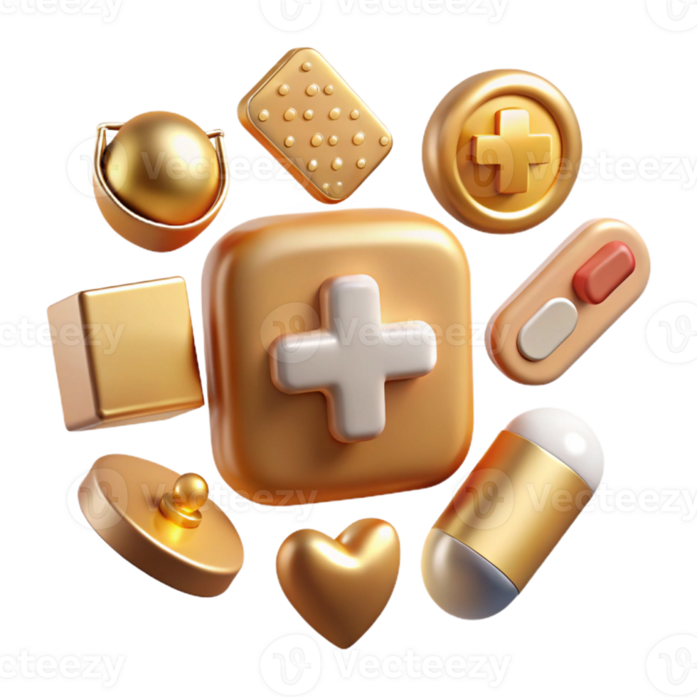wonderful artistic Minimalist Medical Icons Pack Cutout for Medical Brochures detailed png