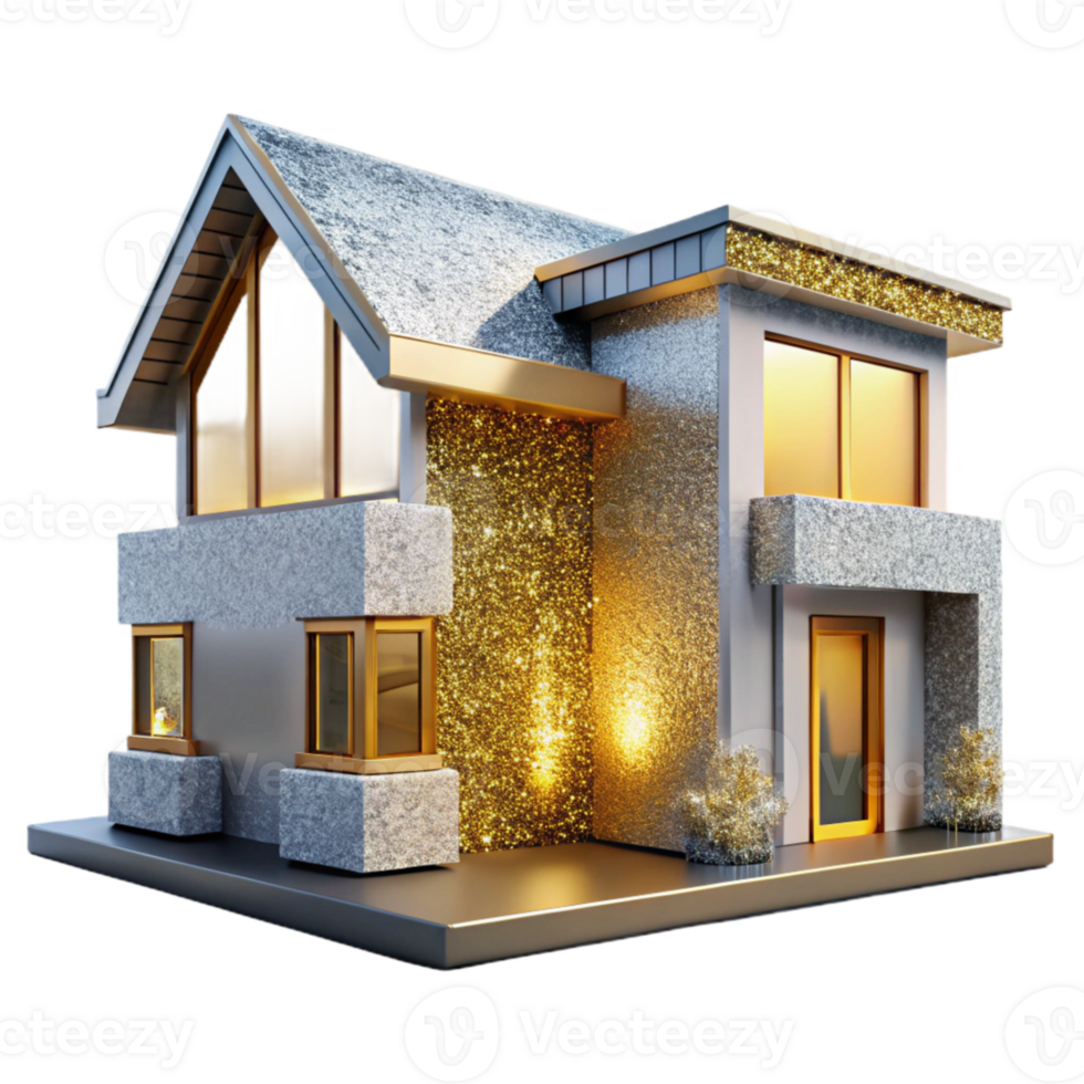 beautiful modern Modern House Exterior Front View Cutout Residential Architecture genuine png