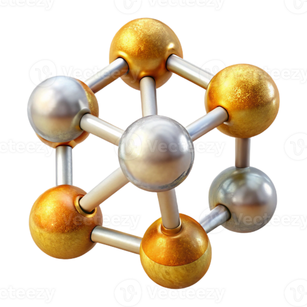 serene modern Molecule Structure Cutout for Chemistry Diagrams png