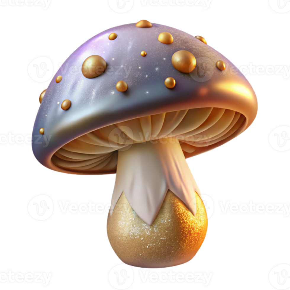 dramatic minimalist Mushroom Illustration Isolated for Nature Graphics png