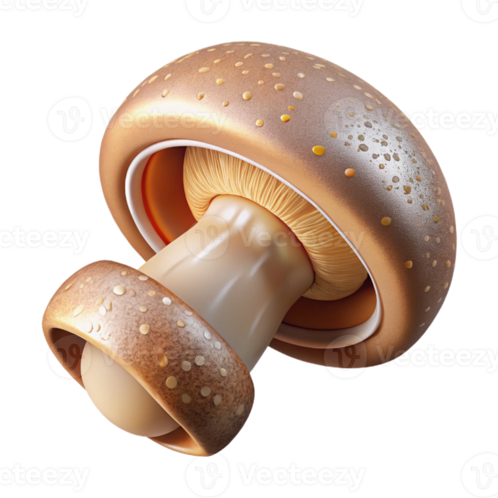 extraordinary artistic Mushroom Sliced for Cooking Isolated for Vegan Recipes png