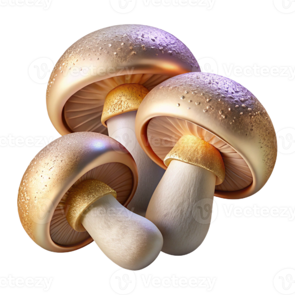 vibrant creative Mushroom Sliced for Cooking Isolated for Vegan Recipes exclusive png