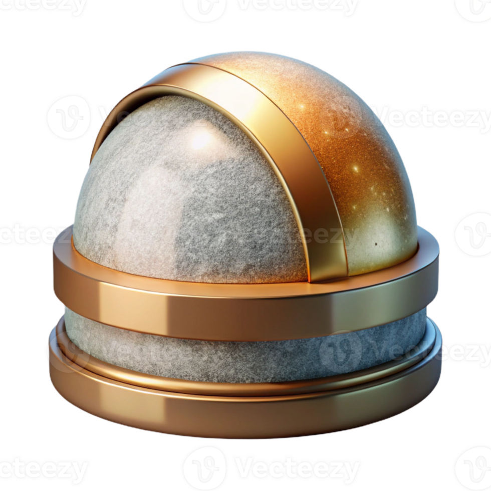 serene abstract Observatory Dome Cutout for Astronomy Research high quality png