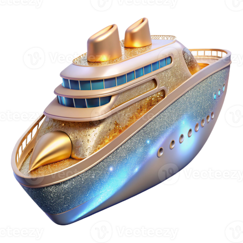 extraordinary modern Ocean Liner Side View Transparent for Travel Agencies detailed png